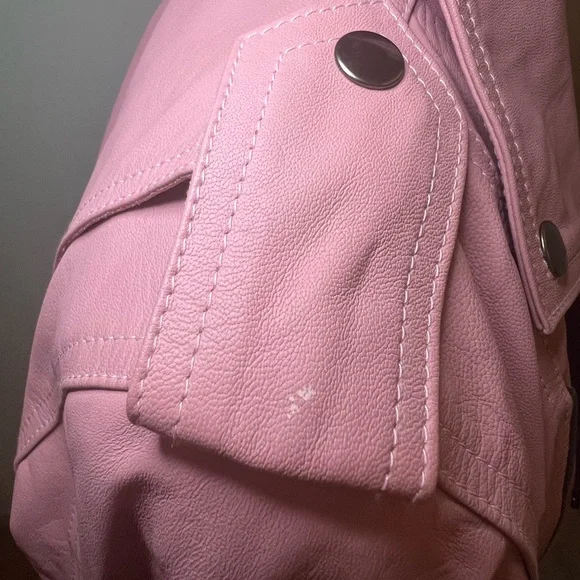 Cleobella Pink Leather Jacket - Picture 11 of 15
